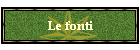 Le fonti